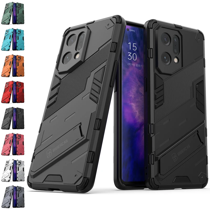 For Cover OPPO Find X5 Pro Case OPPO Find X5 Pro Capa Shockproof Barcket Kickstand Back Holder Cover For OPPO Find X5 Pro Fundas