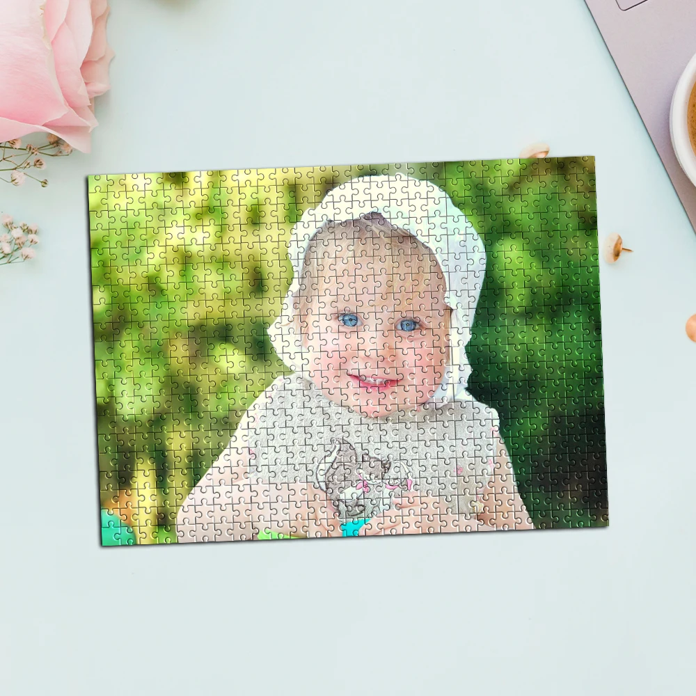 35/300/500/1000pcs Personalized Custom Photo Selfie Puzzle Customized Puzzle Can Become A Unique Gift For Family And Friends