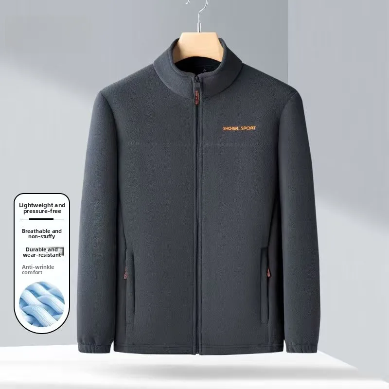 

Artsdon 2025, осенне-зимняя мужская новинка, повседневная спортивная куртка с воротником-стойкой на открытом воздухе, джет из полиэфирного волокна, Thiened Stand Fit