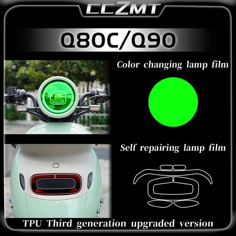 

For Ninebot Q80C Q90 headlights tail lights instrument film sticker modified parts accessories