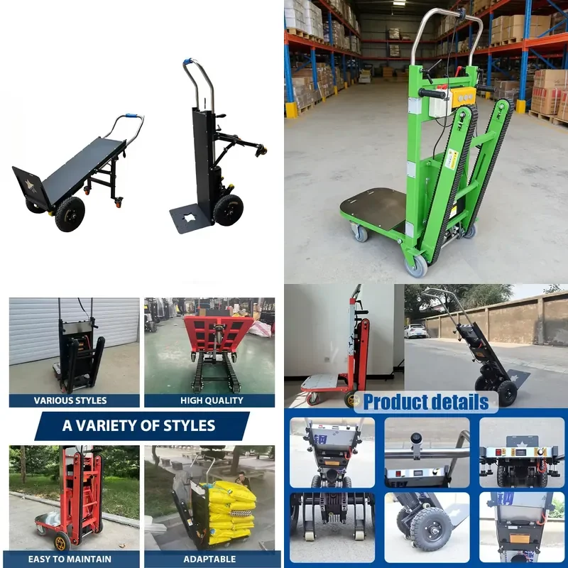 Electric Crawler Stair Climbing Machine for 500kg Capacity Industrial Stainless Steel Platform Structure OEM Customized