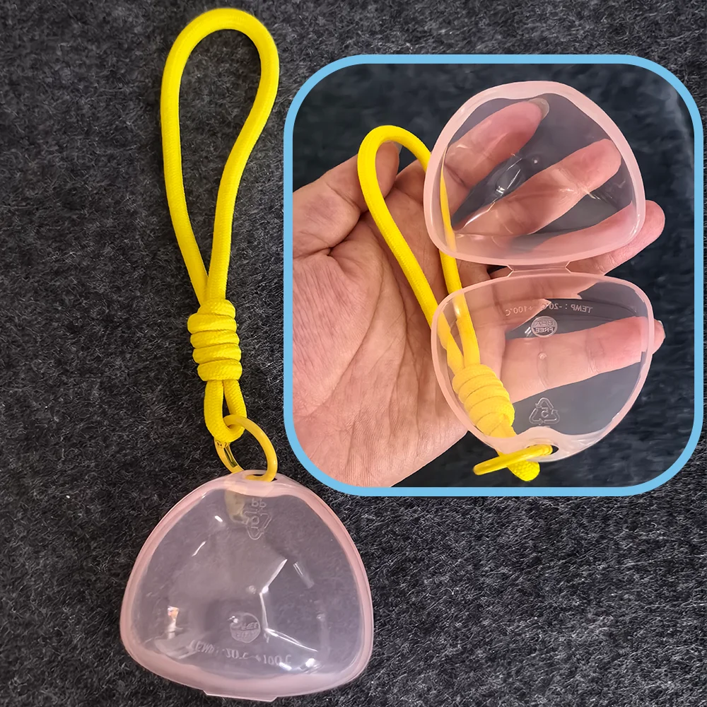 Multifunktionale Aufbewahrungsbox für Schnuller und Beißringe mit Trageband, Anti-Verlust- und Anti-Schmutz-Schnullerbox, unverzichtbares Zubehör für Babyausflüge, Schnuller-Aufbewahrungsbox mit Trageband, kann an Tasc – Detail 8
