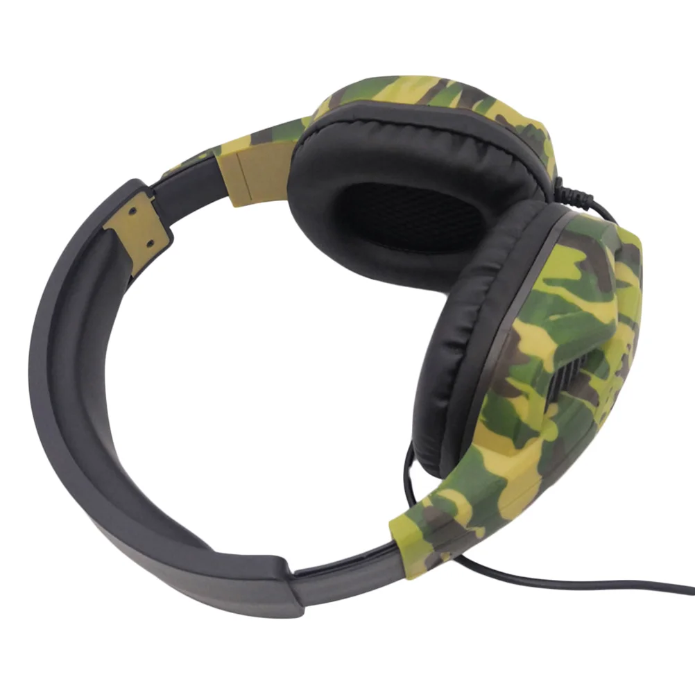 Camouflage Gaming Headset Game Machine Computer Gamer Headset Game Headphone with Microphone for Computer Moblie Phone Laptop (G