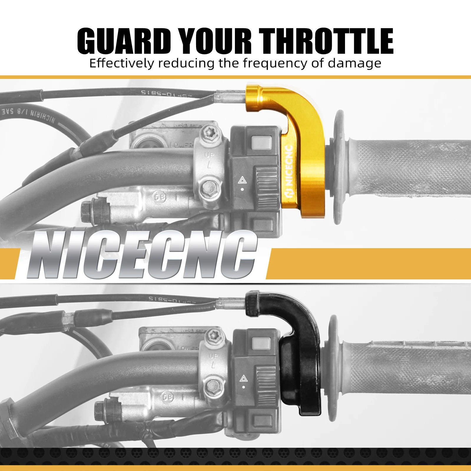 

NICECNC Motorcycle Throttle Aluminum Housing Guard For 2024 Suzuki DR-Z400 DR-Z400E DR-Z400S DR-Z400SM 2000-2024 57100-14D00