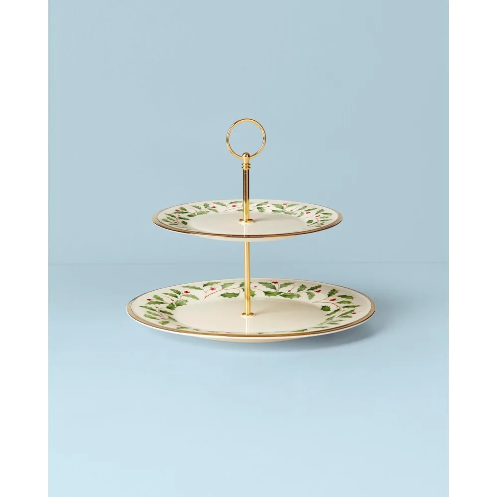 

Upgraded version 893490 Holiday 2-Tiered Server, Christmas Dinnerware