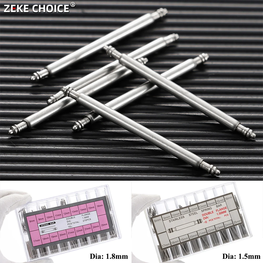 

8-25mm Watch Band Strap Barrette Link Pins Watch Repair Link Pins Tool Set Professional Tool for Watchmaker Watch Accessories