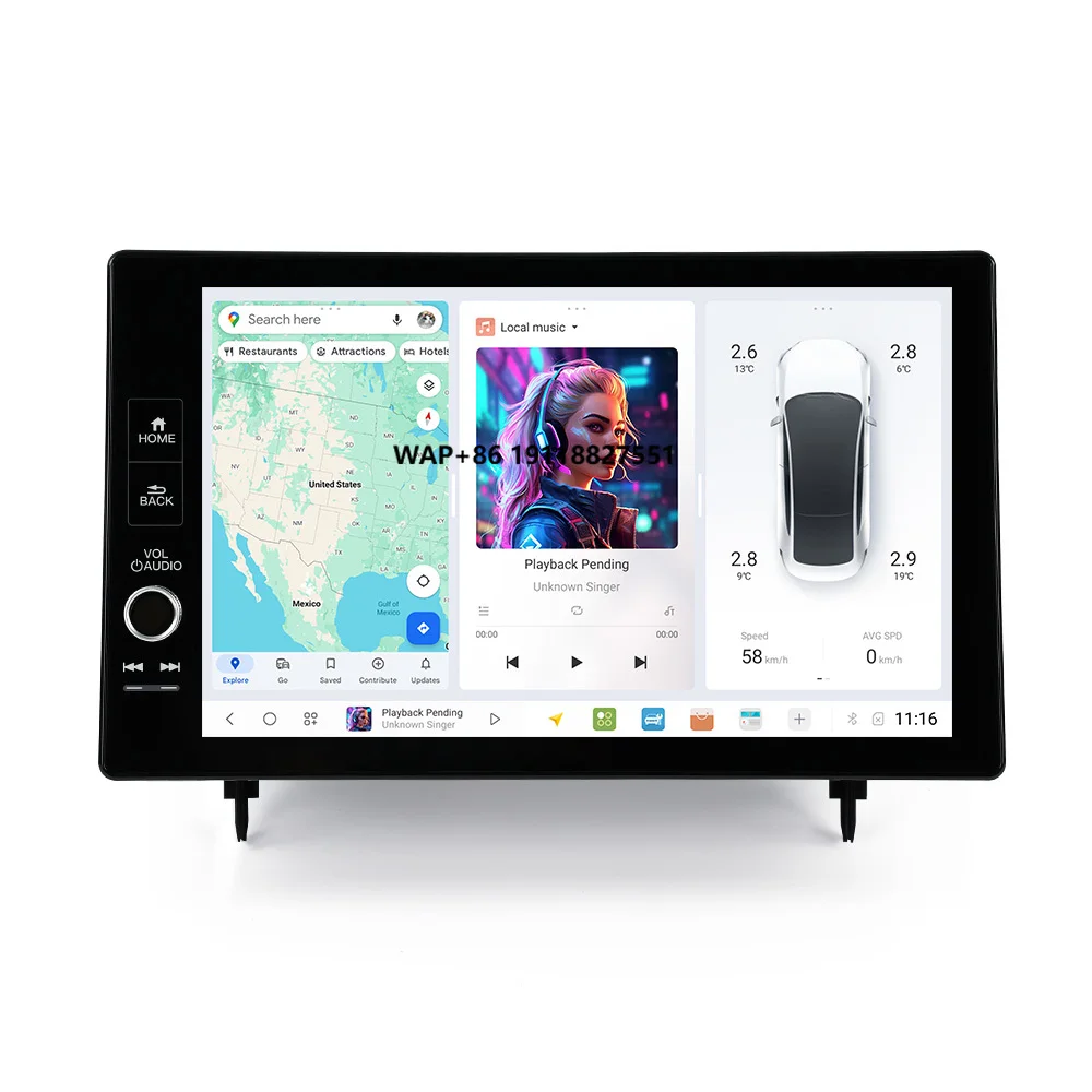 

MEKEDE DUDU Автомобильный DVD-плеер Радио Стерео Аудио Автомобильные аксессуары Мультимедийная система 11,5 дюймов на 2022 год в подарок