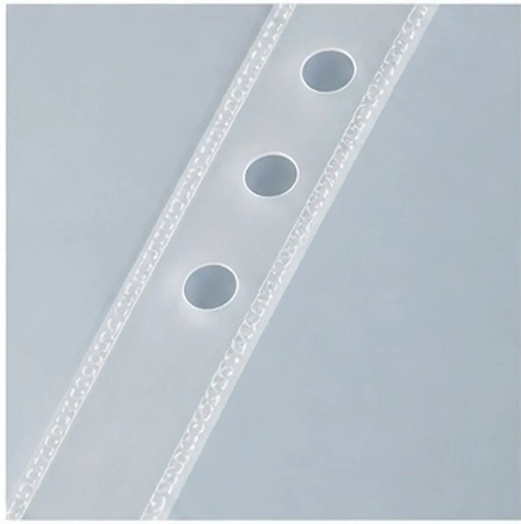 80Sheets Loose Leaf Refill Binder Inserts Clear Plastic Sleeves A5 Size 7-Hole Transparent Album Pages School