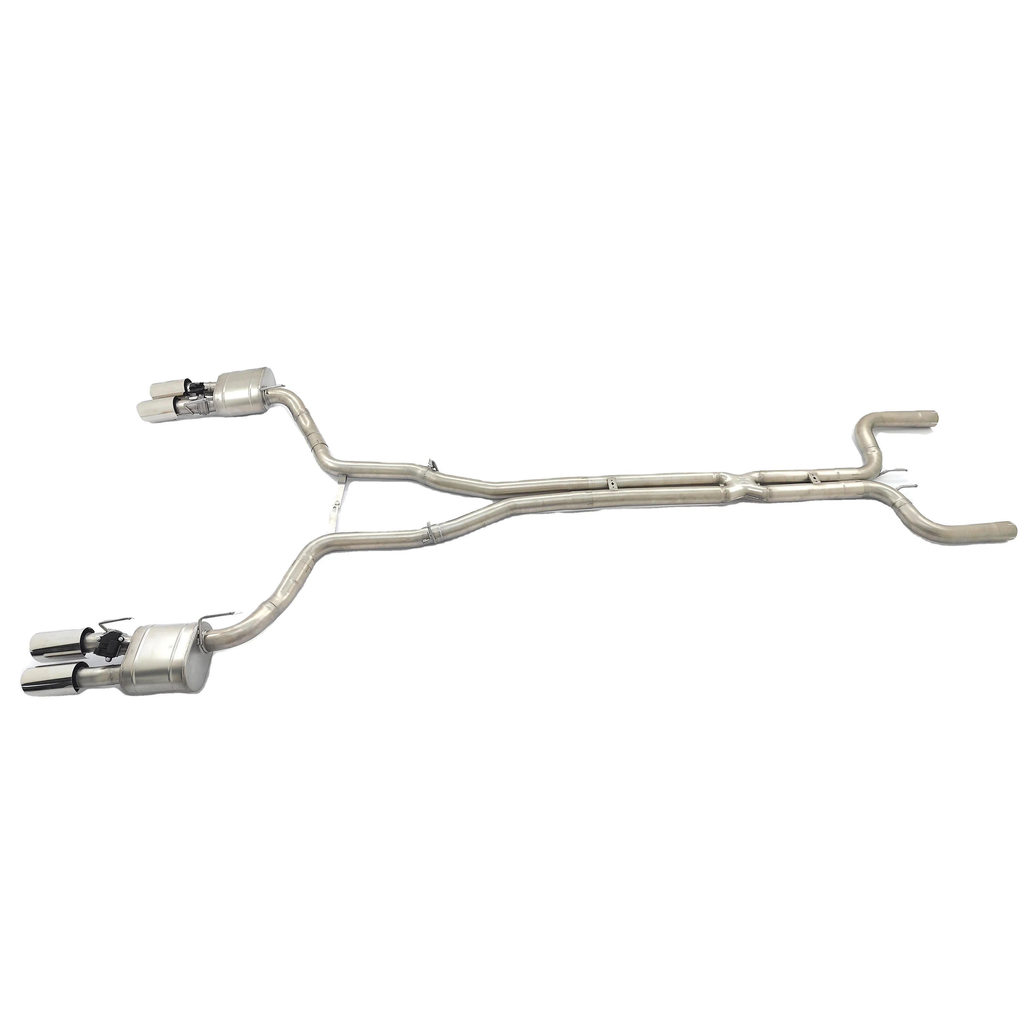 Fitment  SS304 Exhaust For Maserati For Quattroporte For Ghibli For Levante For SQ4 3.0T Tuning Valved Muffler