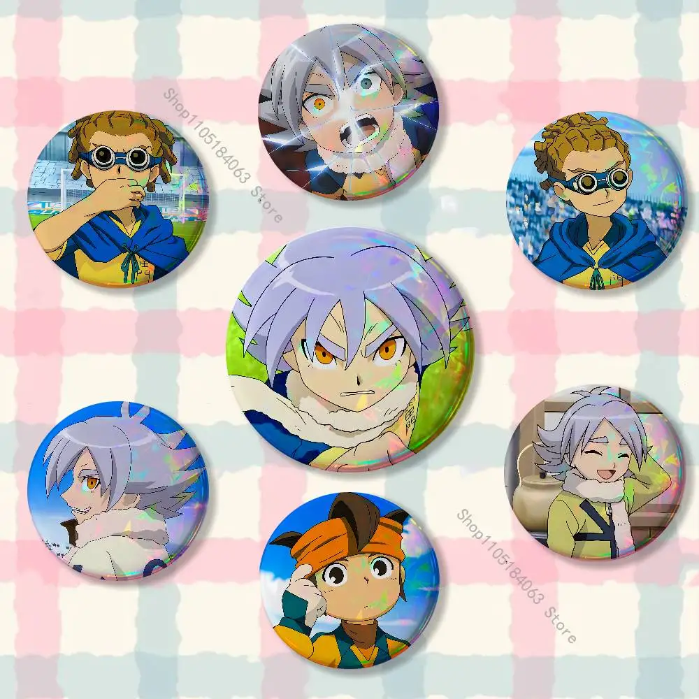 Anime I-InazumaS Elevens Creative Round Badge Button Pin Bag Decor Fans Collection Friends Gift Brooch