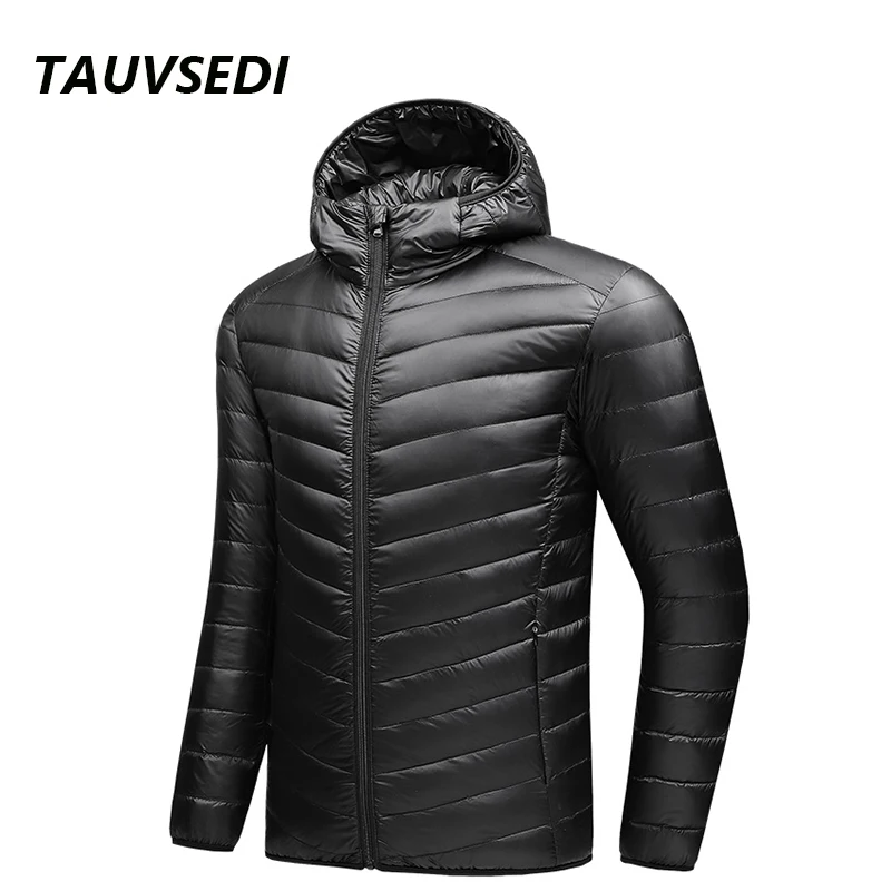 2023 New Men Winter Coat Fashion Hooded Lightweight Down Jackets Warm Thick Slim White Duck Down Jackets Packable Down Jackets