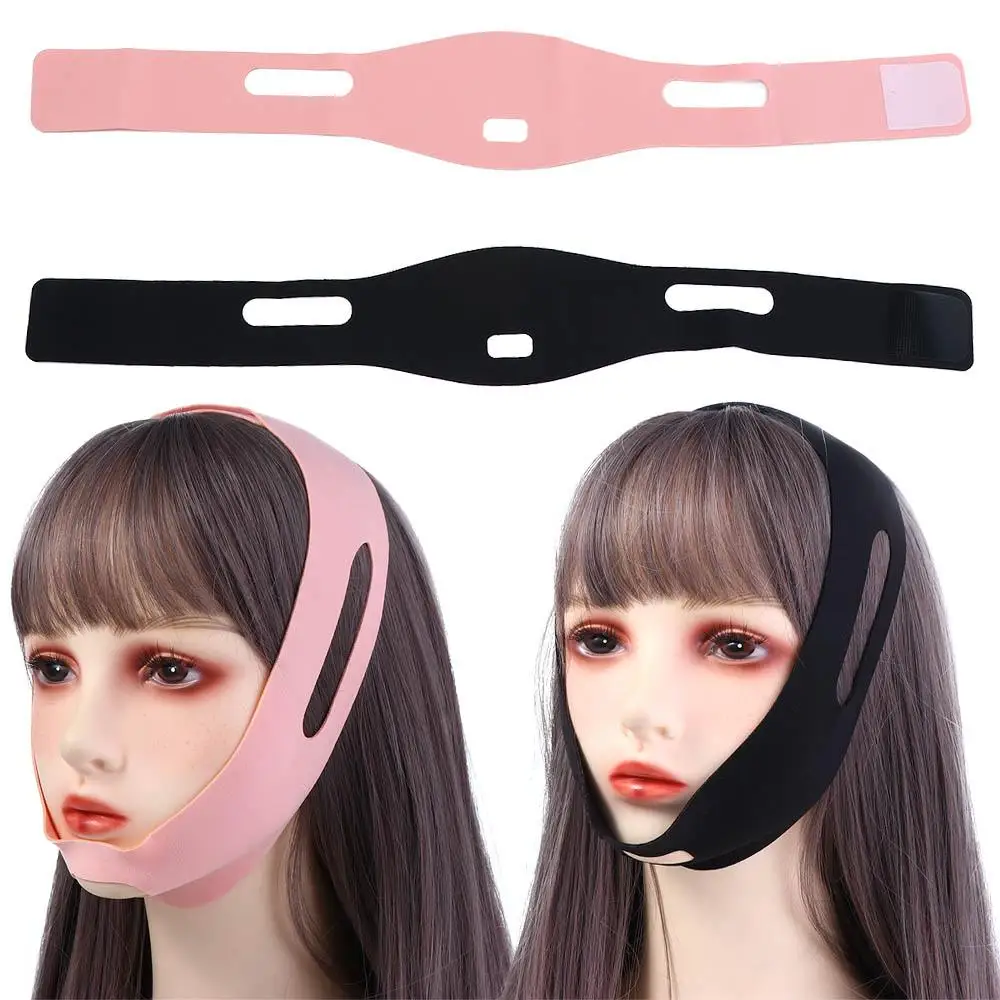 Ceinture anti-ories réglable pour le visage en V, sangle de couchage, lifting des joues, bandage amincissant pour le visage saillant