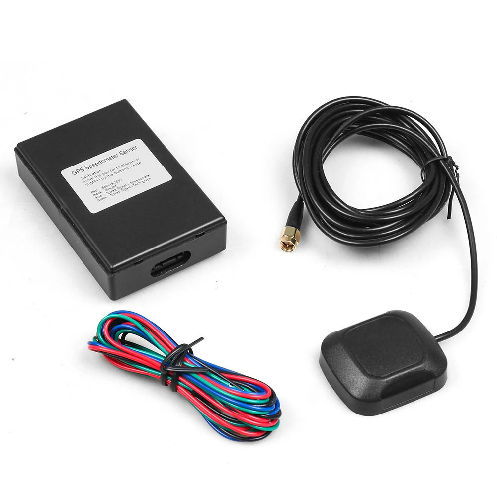 GPS Speedometer Sensor Adapter Kit for Speedometer Gauges - Antenna Install to Roof or on Trunk