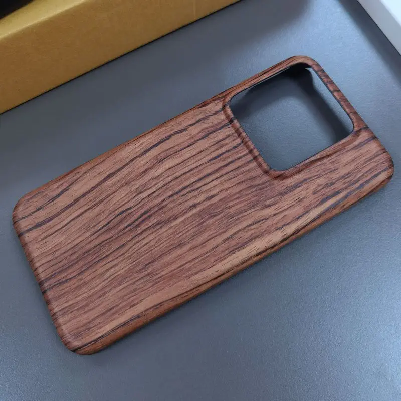 For Xiaomi 14 Walnut Enony Wood Bamboo Rosewood MAHOGANY Real Wooden Hard Back Case Cover for Xiaomi 14 14Pro