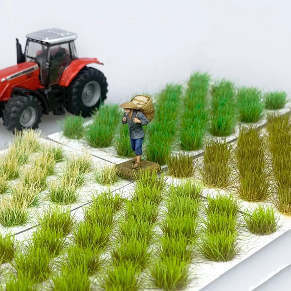 Miniatures Mutlicolor Simulation Turf Railroad Scenery Train Landscape Grass Model Grass Tuft Seasonal Grass Nest Sand Table