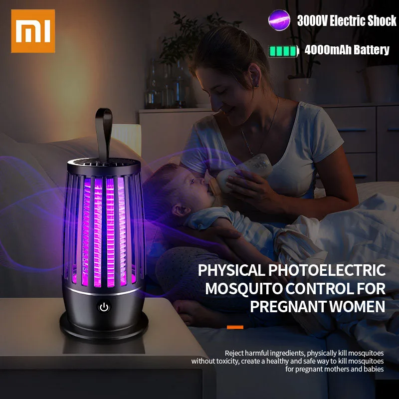 Xiaomi MIJIA Mosquito Killer Repellent Lamp USB Rechargeable Portable Electric Insect Trap Fly Swatter Anti Mosquito Lantern