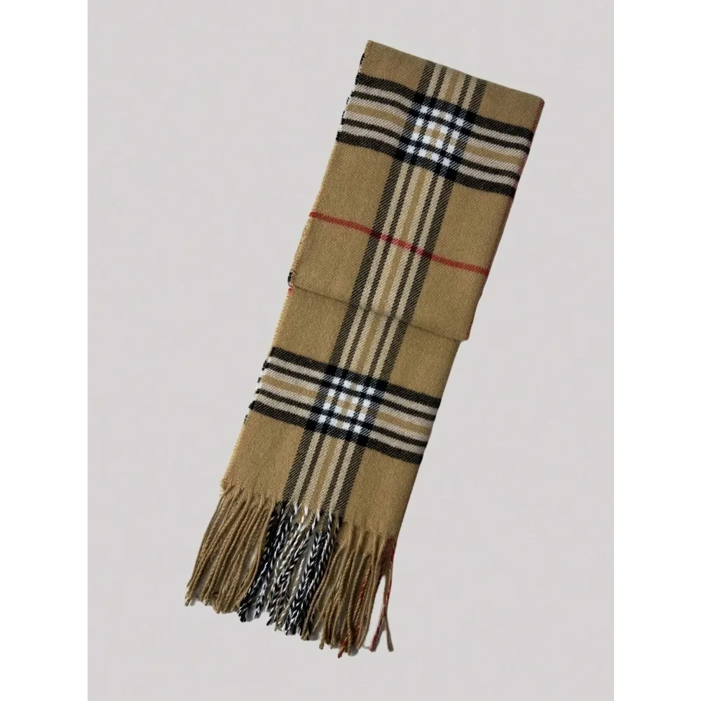 Cashmere Warm Scarf for Women Design Winter Men Shawl Wrap 2025 Plaid Female image 4