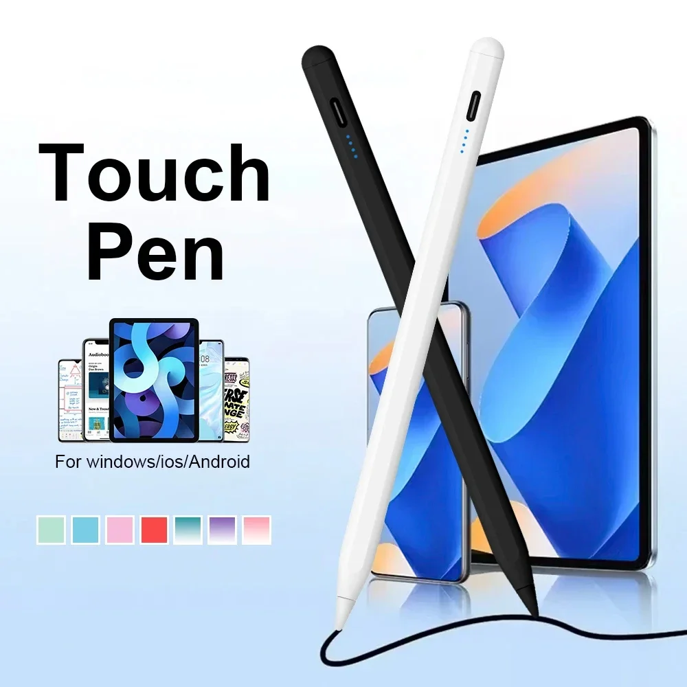 Universal Stylus Pen For Samsung Tab A9 Plus S10 A8 S7 S6lite Capacitive Touch Pen For Huawei Xiaomi Lenovo M9 Pro 12.7 M10Plus