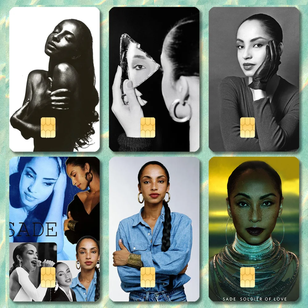 

S-SADE Pop Singer Stickers Cartoon Credit Card Visa Debit Bank Charge Card Bus Metro Waterproof Sticker Decal Decoration
