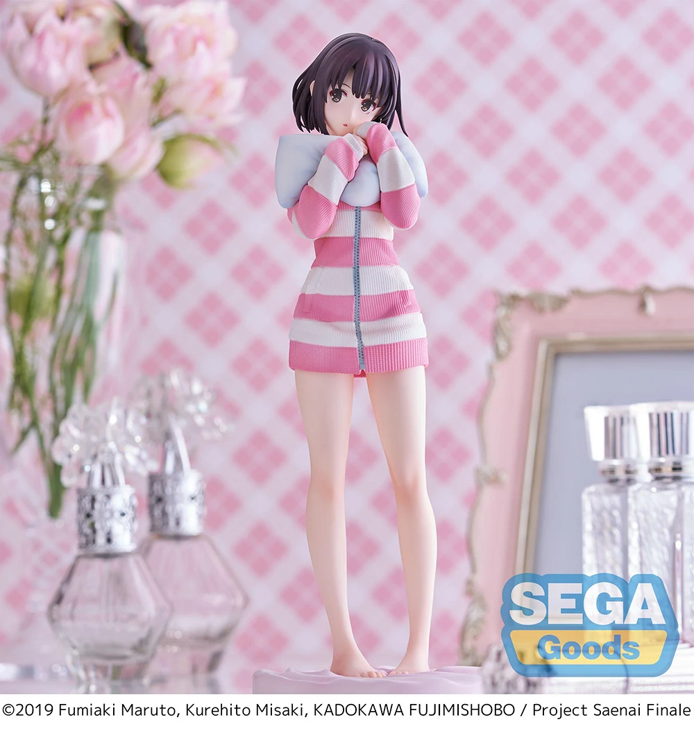 In Stock Origina l Sega Luminasta Saenai นางเอกไม่มี Sodatekata Kato Megumi อะนิเมะ Kawaii Waifu Girls Figures ตกแต่งโมเดลของเล่น