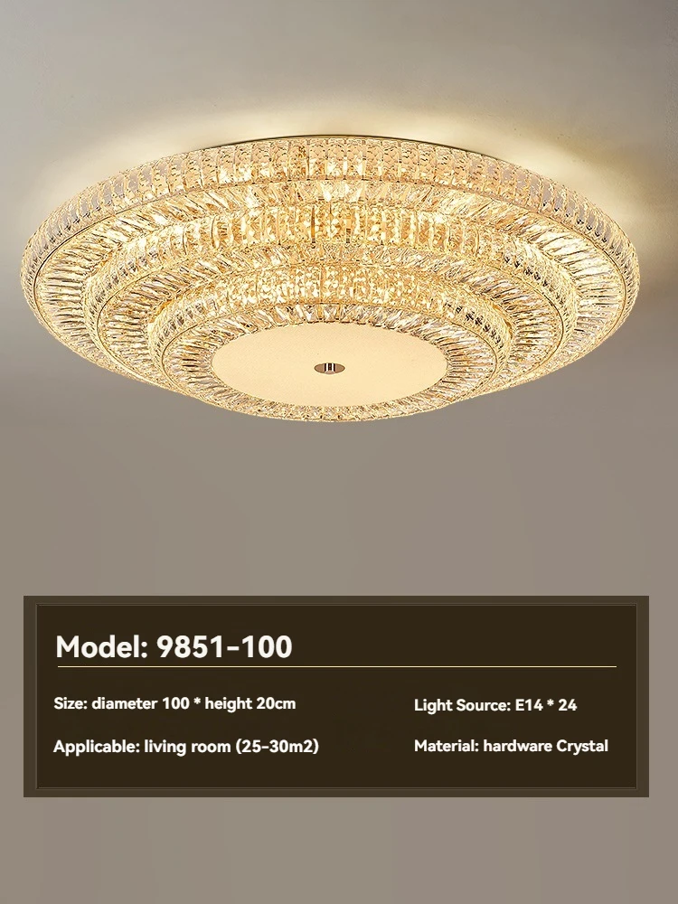 Moderne lichte luxe led-kristallen plafondlamp woondecoratie woonkamer slaapkamer villa duplex restaurant keukenverlichting