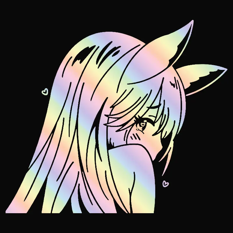 Japońskie anime Naklejka na samochód Dekoracja okna Piękna dziewczyna Naklejki Laptop Komputer Części samochodowe Naklejka winylowa
