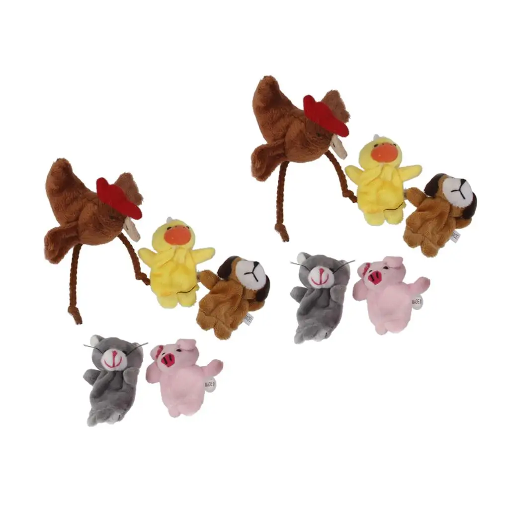 Set van 5 stuks vingerpoppetjes