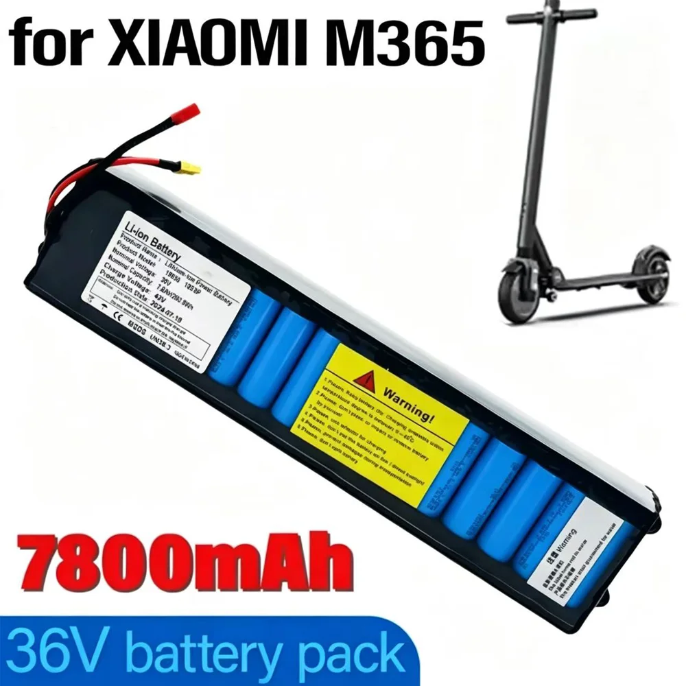 

2026 36V 7800mAh Battery for Xiaomi M365 M356 Pro Special Battery Pack 36V Li-ion Battery 7800mAh