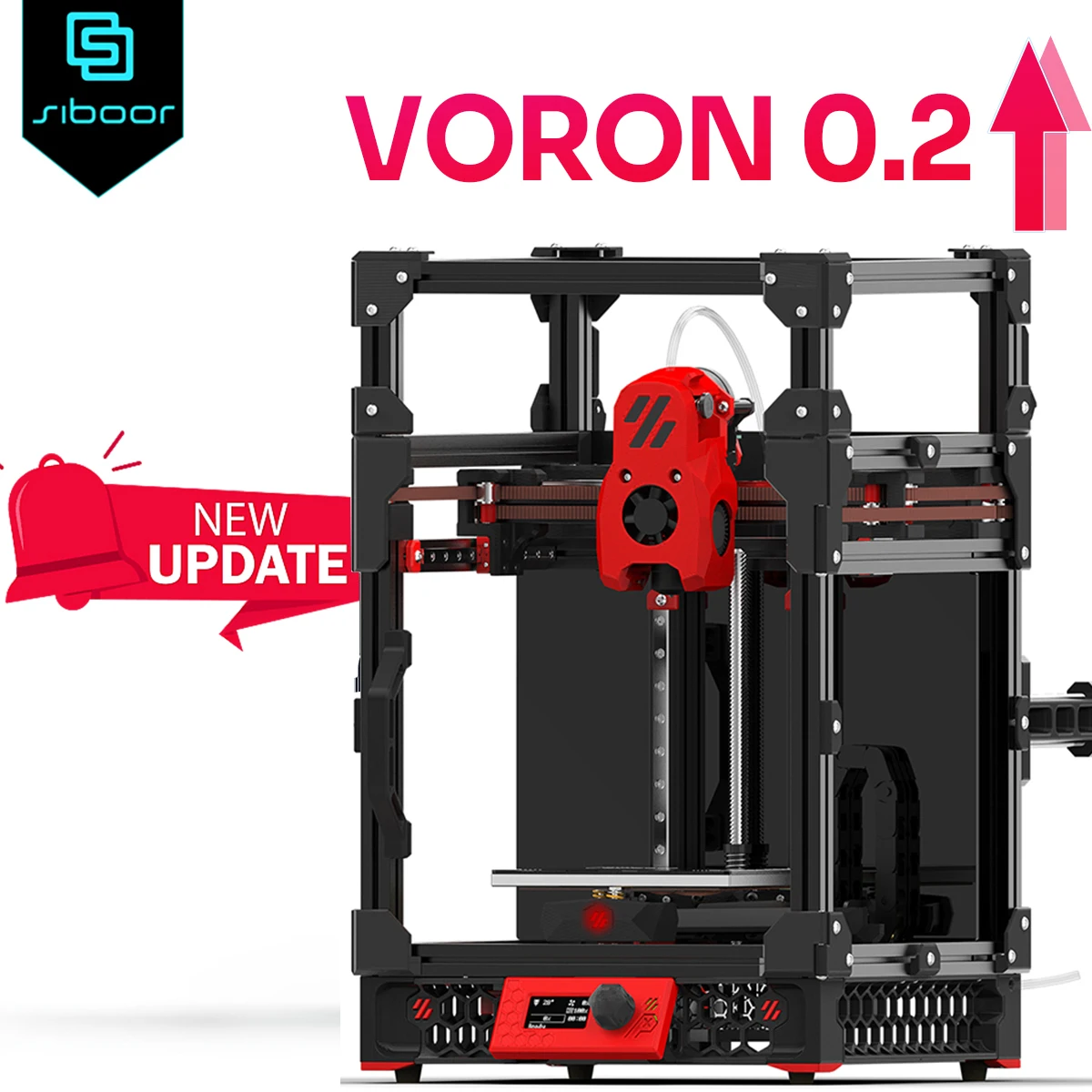 Комплект 3D-принтера VORON 0.2 R1 Corexy, обновленный мини-стеймсбургер, новый комплект SIBOOR V0.2 R1, FDM Klipper, высокоточный 3D-принтер «сделай сам»