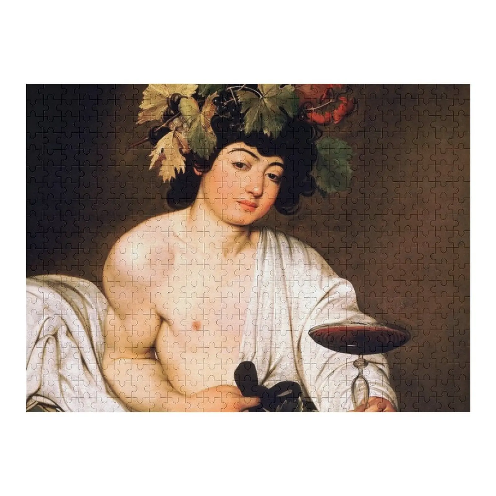 

High Resolution Caravaggio Bacchus 1598 Jigsaw Puzzle Customizeds For Kids Wooden Decor Paintings Puzzle
