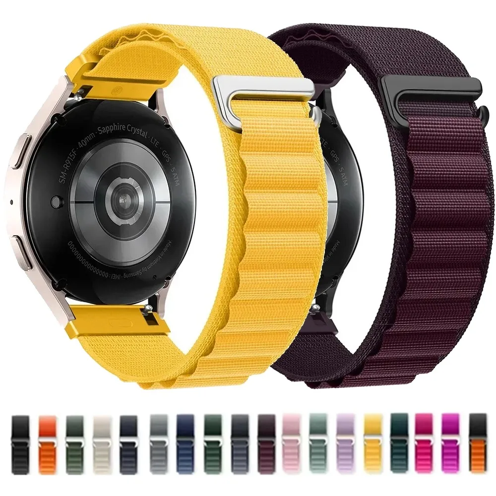 Bracelet en nylon alpin de 20 mm 22 mm pour Xiaomi Watch 5/S5-4-3-2, souple et confortable, Correa Oneplus Watch Lite/3/2/2R/Realme Watch 5/S