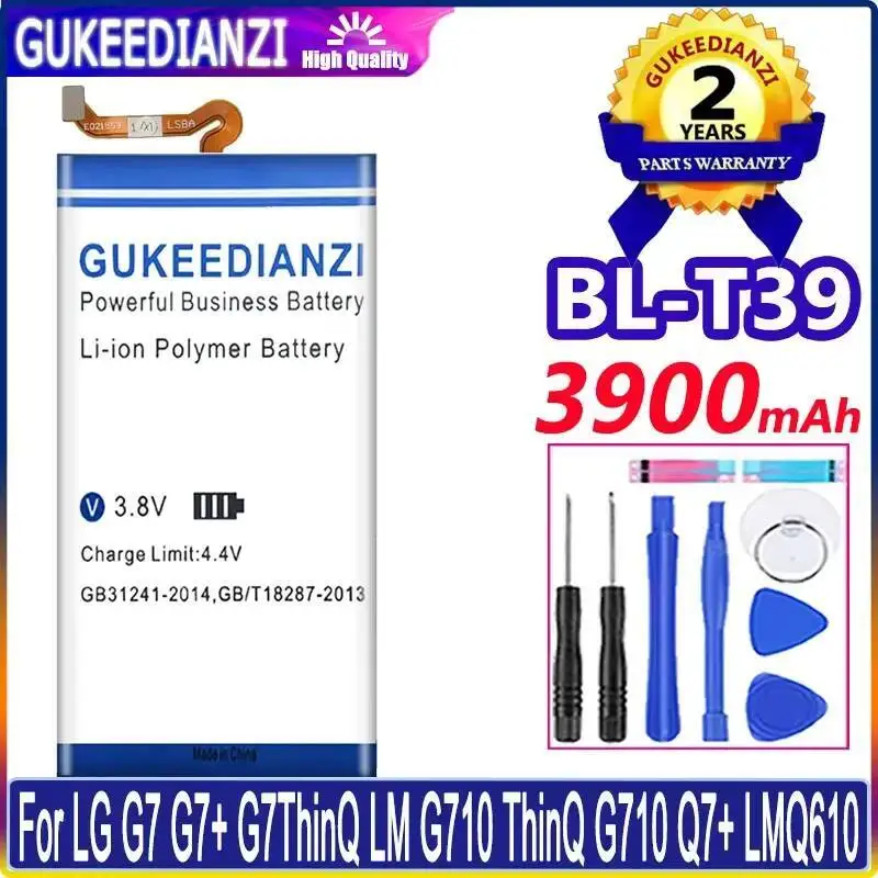 

Safe BL-T39 Good Low-Temperature Performance Mobile Phone Battery 3900Mah For LG G7 G7+ G7thinq LM G710 Thinq Q7+ LMQ610