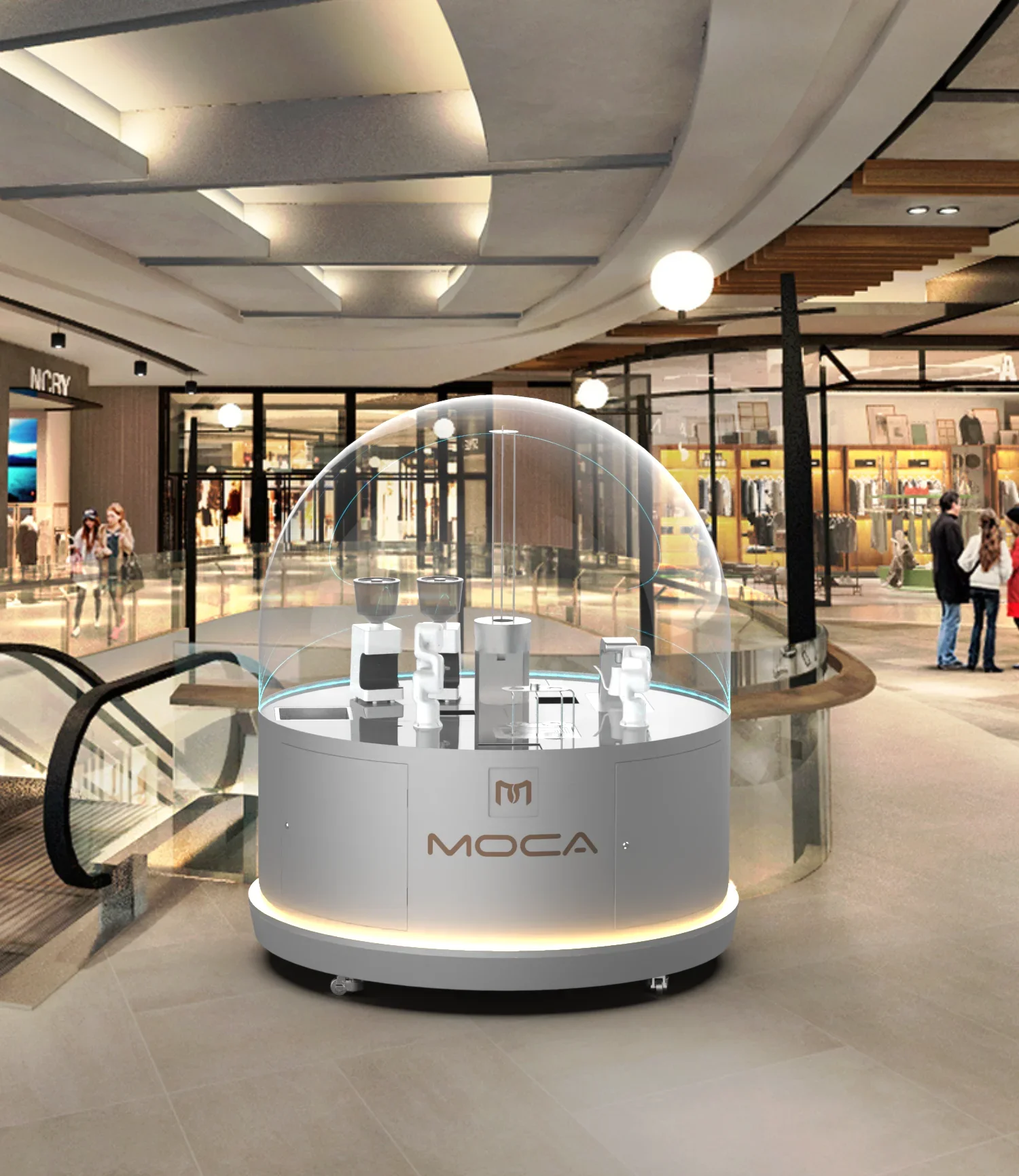 High End Malls Vending Machine Land Area 2 Square Robot for Coffee Shop