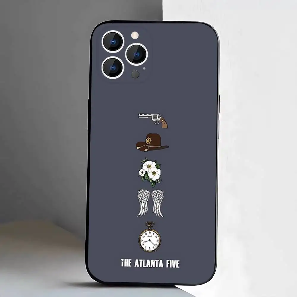 حافظة هاتف TV The Walking D-Dead لهاتف iPhone 17,16,15,14,13,12,Pro,Max,Plus,E,SE4,Air,Mini Black Soft Box