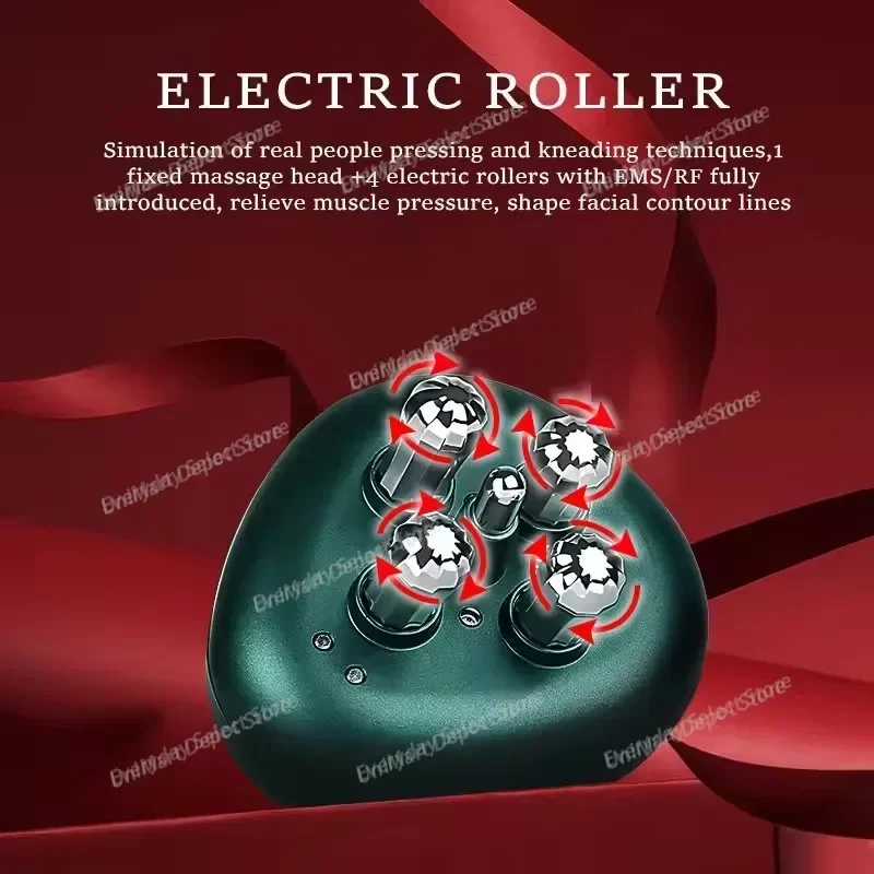 EMS RF Facial Massager Home Use Facial Device LED Reduce Wrinkle Facial Lifting Multifunctional Beauty Instrument Tools