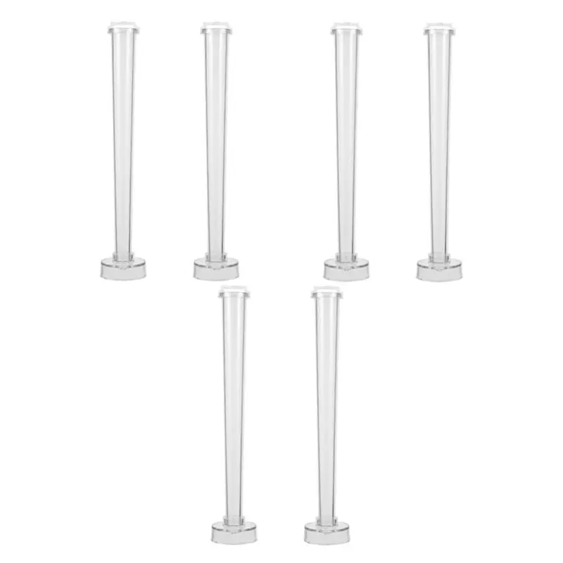 

HHTL 6 Pcs Candle Mold Silcone Molds Tapered Candlesticks Candle Taper Emergency Candle Set