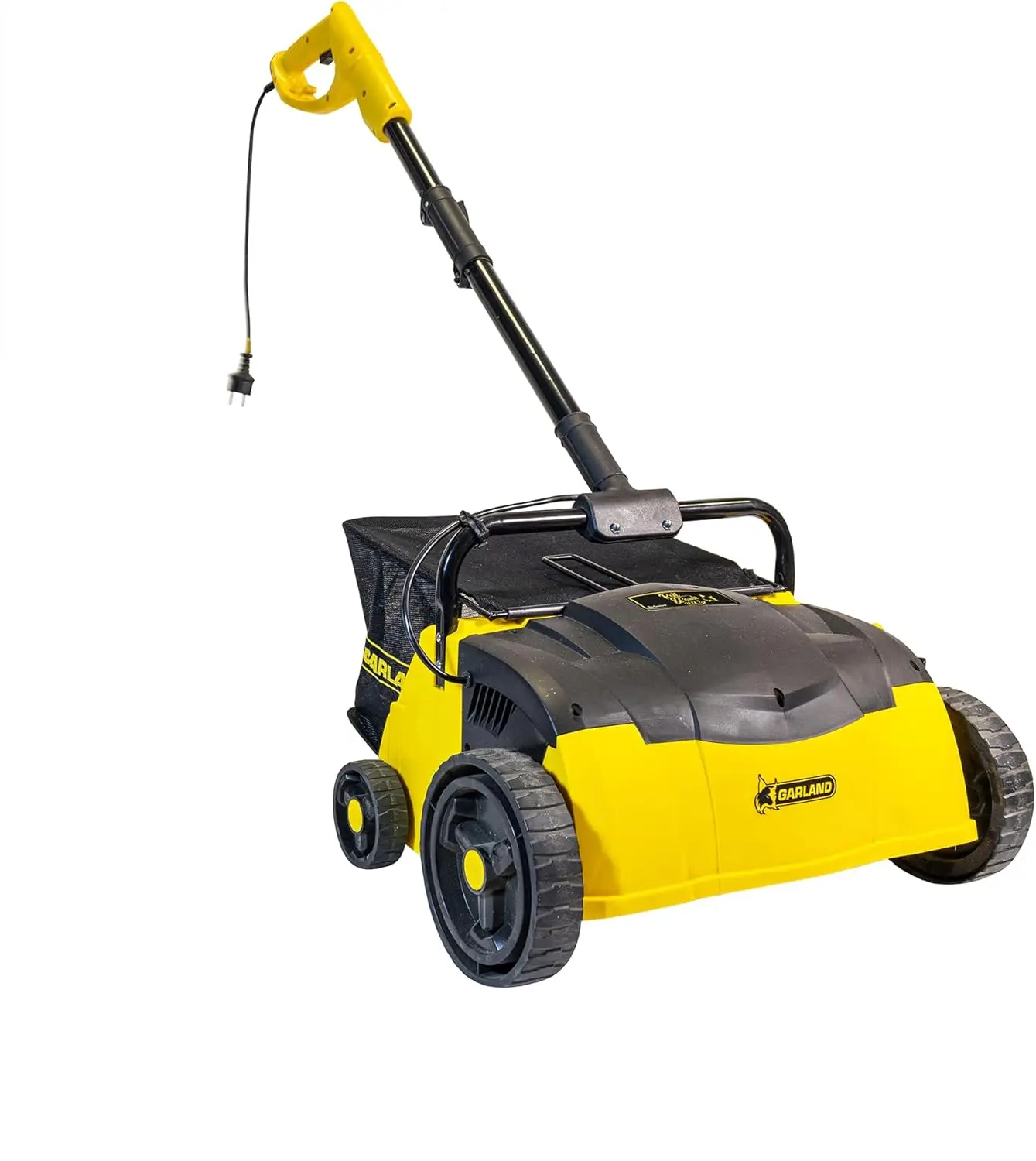 

Electric Lawn Rake for Artificial Grass, 25L Leaf Collector, Adjustable Turf Sweeper with 1400W Motor