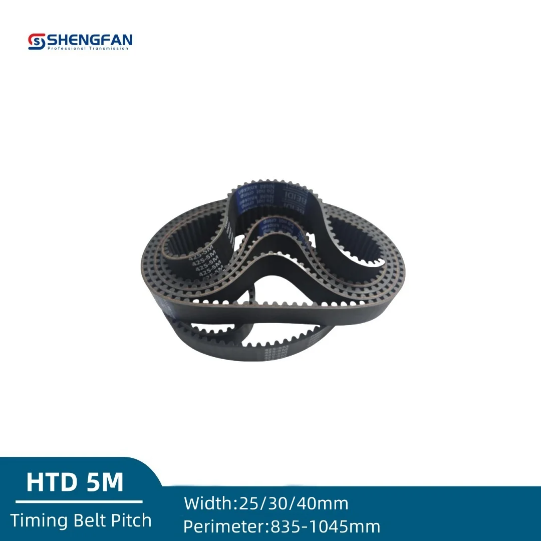 HTD 5M Rubber Closed Loop Timing Belt Width 25mm 30mm 40mm Length 835mm~1045mm HTD 5m 840 910 930 940 965 970 985 1000 1045mm