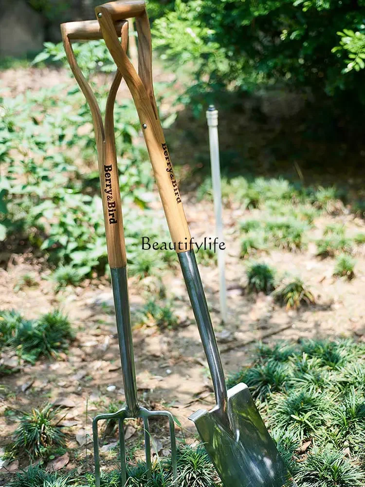 Small Size Big Shovel Big Fork Planting Flowers Digging Sand Compost Gardening Tools