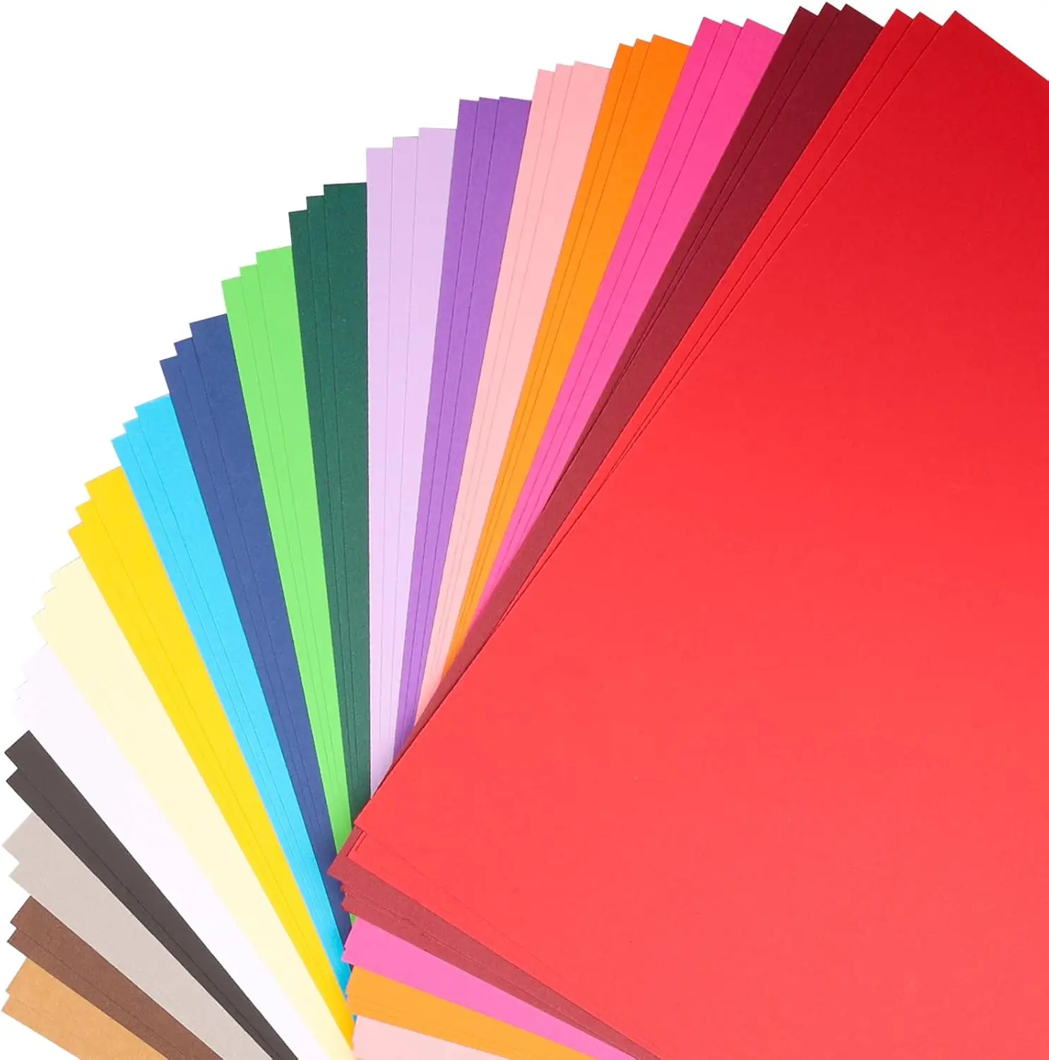 50 Sheets Colored Cardstock 300 GSM A4 Paper 18 Rainbow Colors for Card Making Crafts School