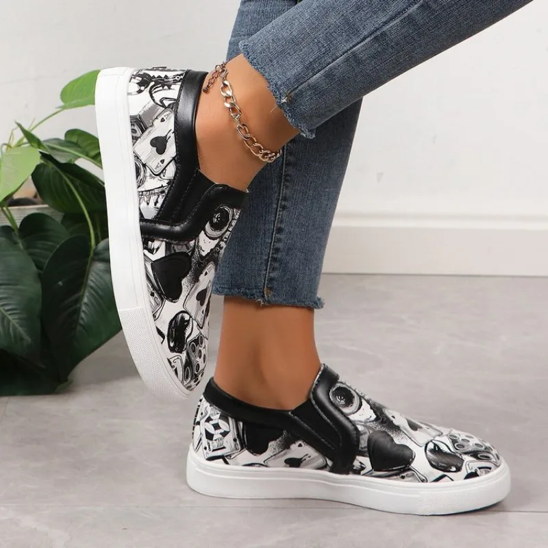 حذاء بدون كعب قماشي جيد التهوية للنساء ، حذاء مسطح كاجوال ، حذاء قيادة صياد ، موضة الفتاة ، الصيف #2