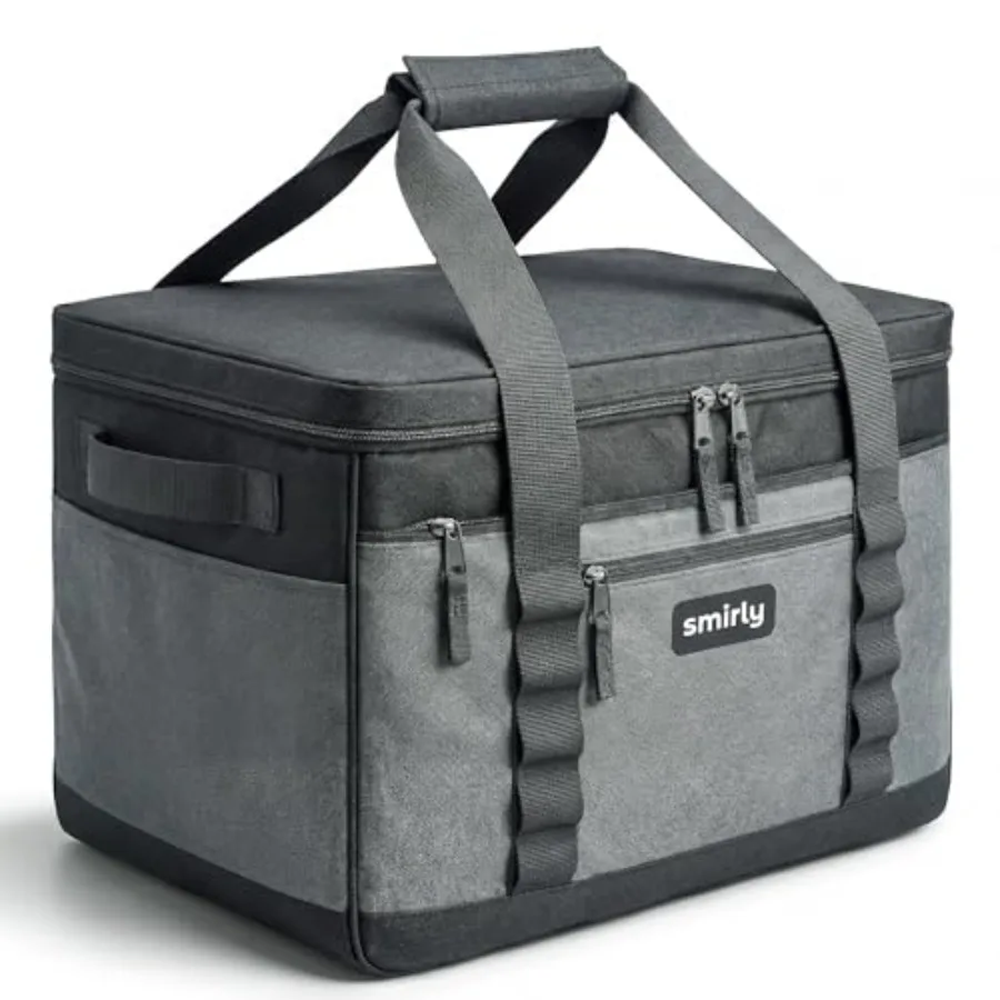 

Cooler Bags Insulated Collapsible Cooler Portable Leakproof and Soft Sided - Large Foldable Ice Chest for Camping Beach Travel