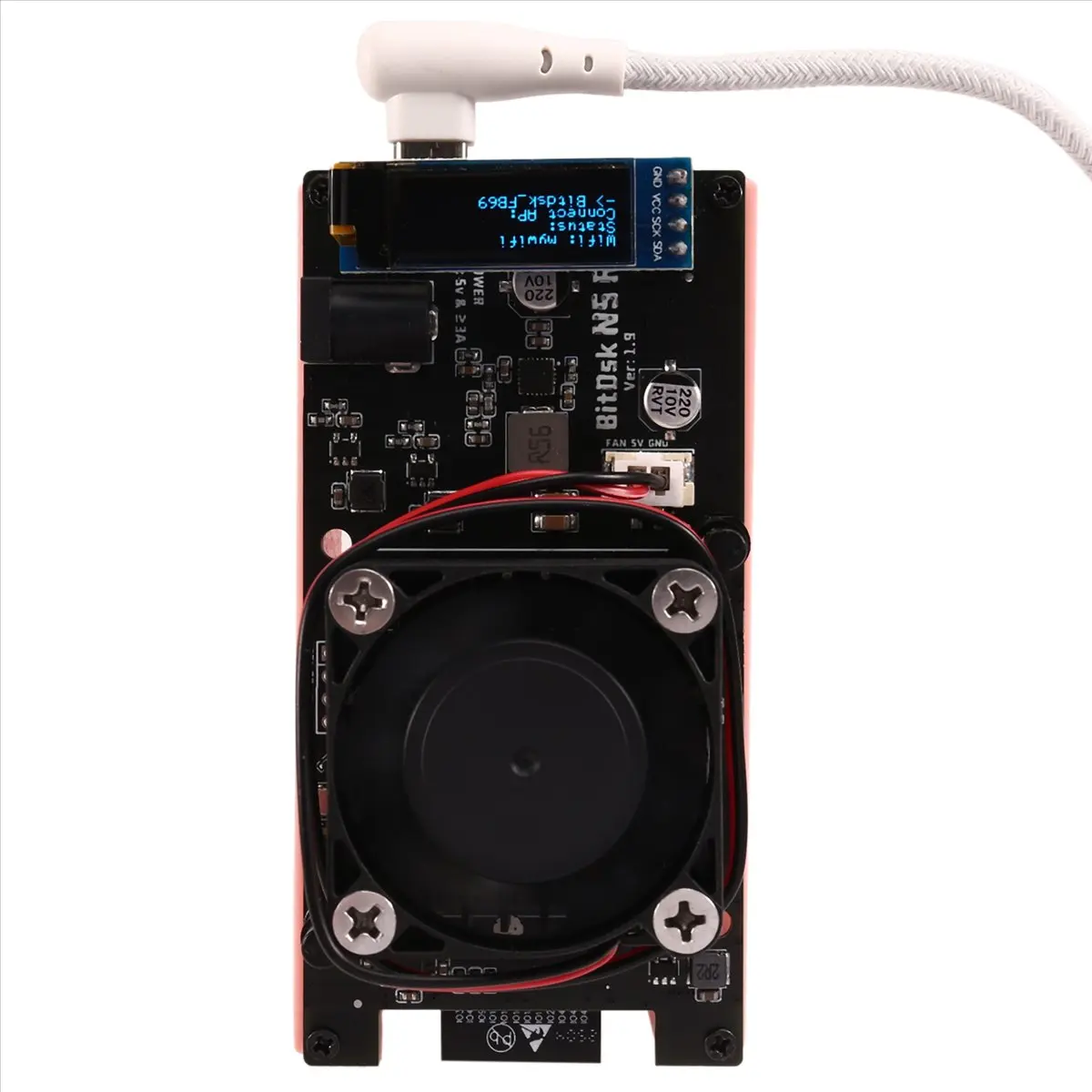 DT77 pour Bitaxe BM1397 Miner 200Gh/S, mineur autonome BitDSK BTC, mineur Bitcoin ASIC, mineur basse consommation, prise US