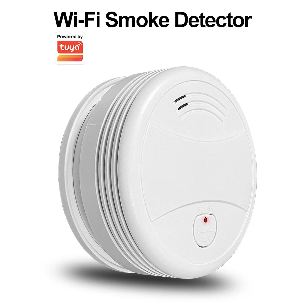 Tuya Smart WiFi Smoke Detector Home Security Protection Fire Alarm Sensor Remote Control By Smart Life App