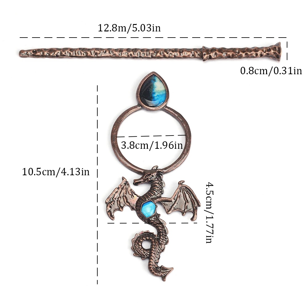 Vintage Viking Dragon Hair Accessories Gothic Punk Women Daily Headwear Cosplay Accessories Jewelry Holiday Gifts image 2