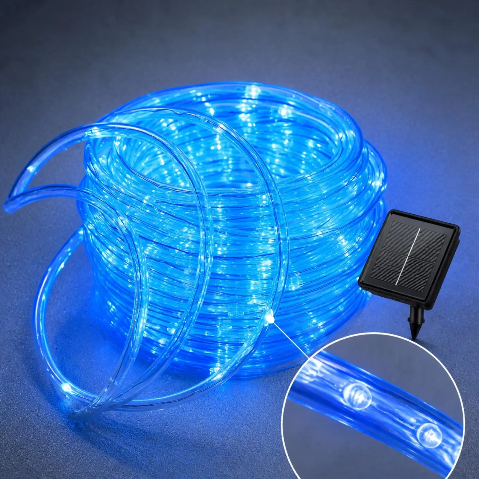 Solar Garden Lighting Waterproof Decorative PVC Tube Bendable 10M Cable for Railing Tree Wrap