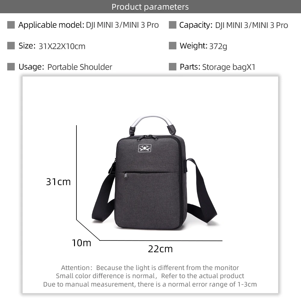 Für DJI MINI 3 PRO/DJI Mini 3 Tasche Lagerung Fall Rucksack Messenger Brust Tasche Tragbare Mode Box Schulter tasche Zubehör