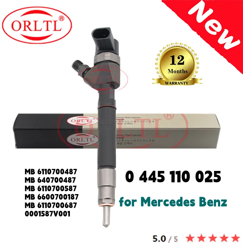 NEW 0 445 110 025 Original Injector 0445110025 FOR Mercedes Benz 6110700487 640700487 6110700587 6600700187 6110700