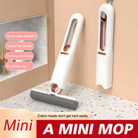 Mini Mop Powerful Squeeze Mop Folding Home Cleaning Mop with Self-squeezing Floor Washing Mops Desk Window Car Cleaning Tools 걸레