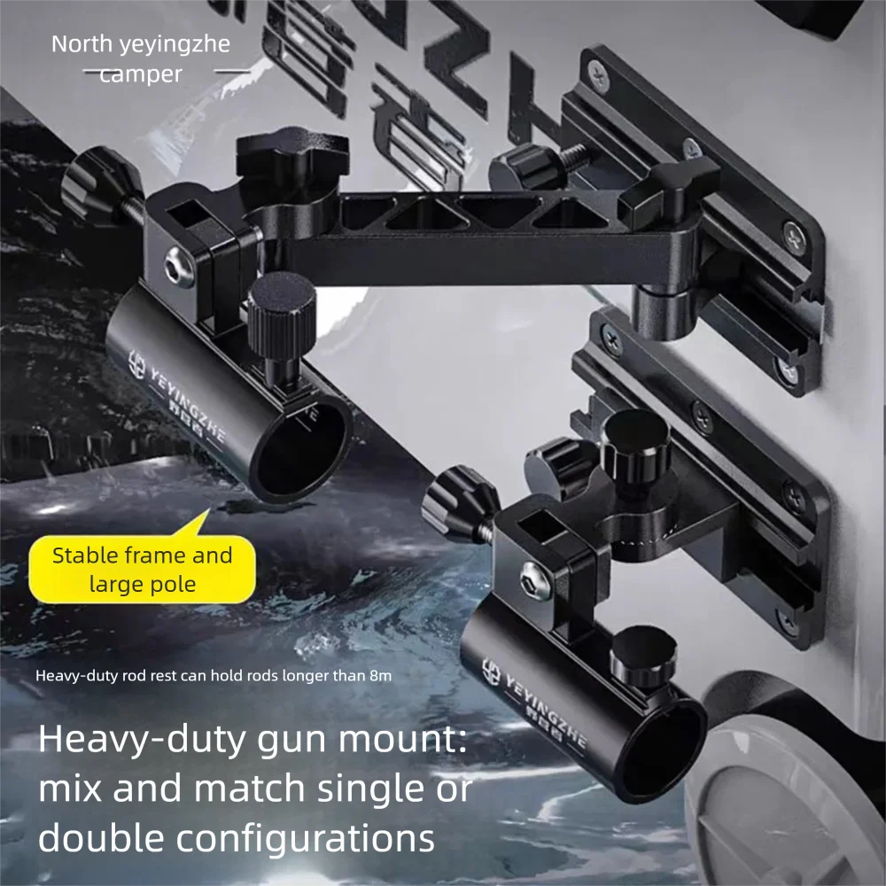 

Кемпер, рыболовный ящик, подставка для аккумулятора, универсальная рыболовная коробка, аксессуары, двойная удочка, двойная опора для головы, двойная подставка для пушки